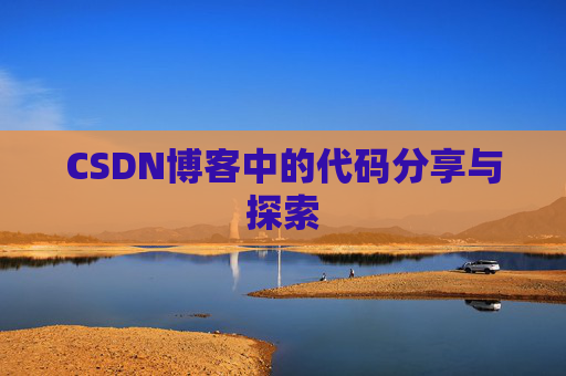 CSDN博客中的代码分享与探索